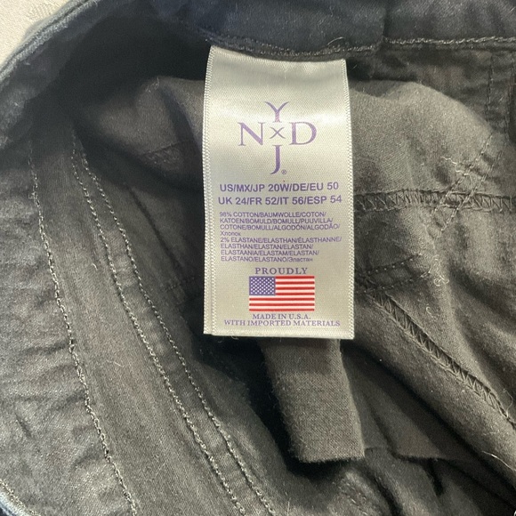 Nydj Sheri Black Slim Jean Women's Size 20W New Without Tags - Picture 2 of 5
